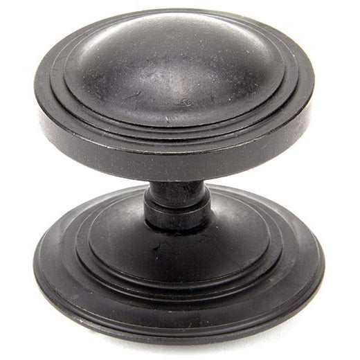 From The Anvil - Art Deco Centre Door Knob - External Beeswax - 91486 - Choice Handles