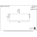 From The Anvil - Large Letter Plate Cover - External Beeswax - 91493 - Choice Handles