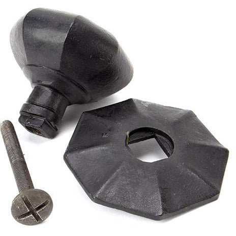 From The Anvil - Octagonal Centre Door Knob - External Beeswax - 91498 - Choice Handles