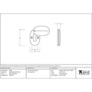 From The Anvil - Oval Escutcheon & Cover - External Beeswax - 91500 - Choice Handles