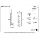 From The Anvil - 6" Universal Bolt - External Beeswax - 91504 - Choice Handles