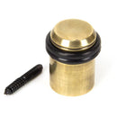 From The Anvil - Aged Brass Floor Mounted Door Stop - Aged Brass - 91514 - Choice Handles