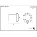 From The Anvil - Aged Brass Floor Mounted Door Stop - Aged Brass - 91514 - Choice Handles