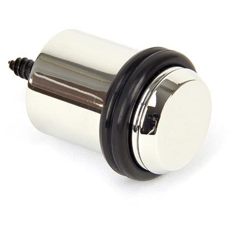 From The Anvil - Polished Nickel Floor Mounted Door Stop - Polished Nickel - 91516 - Choice Handles