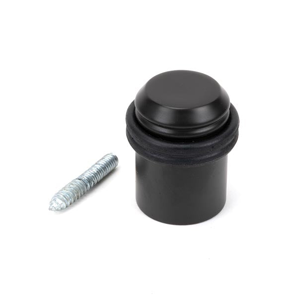 From The Anvil - Aged Bronze Floor Mounted Door Stop - Aged Bronze - 91517 - Choice Handles