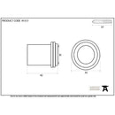 From The Anvil - Aged Bronze Floor Mounted Door Stop - Aged Bronze - 91517 - Choice Handles