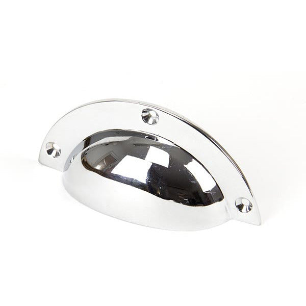 From The Anvil - 4" Plain Drawer Pull - Polished Chrome - 91523 - Choice Handles
