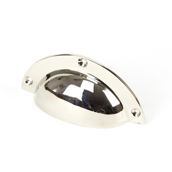 From The Anvil - 4" Plain Drawer Pull - Polished Nickel - 91524 - Choice Handles