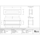 From The Anvil - Traditional Letterbox - Black - 91526 - Choice Handles