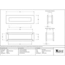 From The Anvil - Traditional Letterbox - Pewter Patina - 91527 - Choice Handles