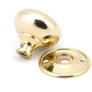 From The Anvil - 57mm Mushroom Mortice/Rim Knob Set - Polished Brass - 91529 - Choice Handles