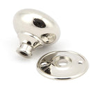 From The Anvil - 57mm Mushroom Mortice/Rim Knob Set - Polished Nickel - 91530 - Choice Handles