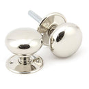 From The Anvil - 57mm Mushroom Mortice/Rim Knob Set - Polished Nickel - 91530 - Choice Handles