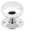 From The Anvil - 57mm Mushroom Mortice/Rim Knob Set - Polished Chrome - 91532 - Choice Handles
