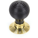 From The Anvil - Beehive Mortice/Rim Knob Set - Ebony - 91729 - Choice Handles