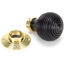 From The Anvil - Beehive Mortice/Rim Knob Set - Ebony - 91729 - Choice Handles