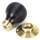 From The Anvil - Beehive Mortice/Rim Knob Set - Ebony - 91729 - Choice Handles