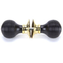 From The Anvil - Beehive Mortice/Rim Knob Set - Ebony - 91729 - Choice Handles