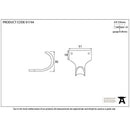 From The Anvil - Sash Lift - Polished Chrome - 91744 - Choice Handles