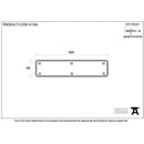 From The Anvil - 400mm Plain Fingerplate - Black - 91760 - Choice Handles