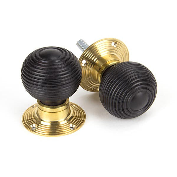 From The Anvil - Cottage Mortice/Rim Knob Set - Small - Ebony - 91762 - Choice Handles