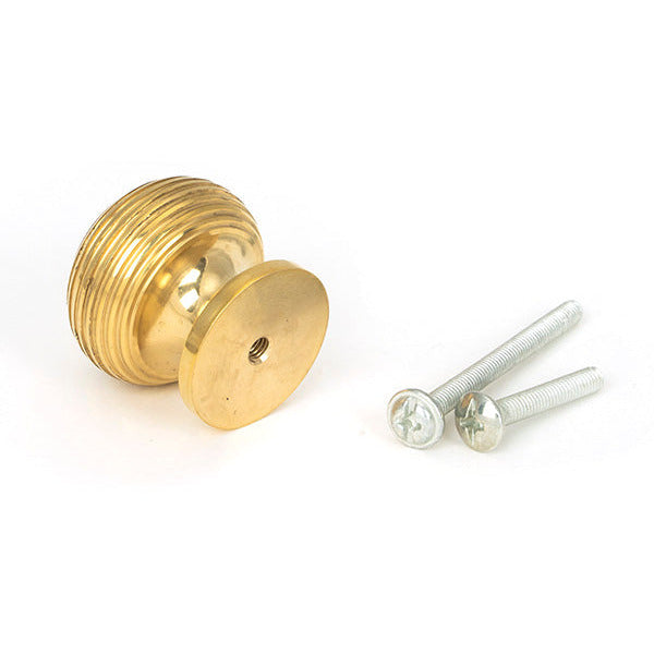 From The Anvil - Beehive Cabinet Knob 30mm - Polished Brass - 91769 - Choice Handles