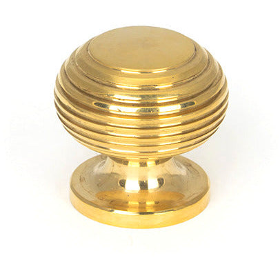 From The Anvil - Beehive Cabinet Knob 30mm - Polished Brass - 91769 - Choice Handles