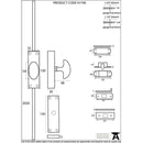 From The Anvil - Cremone Bolt - Black - 91790 - Choice Handles