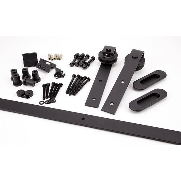 From The Anvil - 100kg Sliding Door Hardware Kit (3m Track) - Black - 91794 - Choice Handles