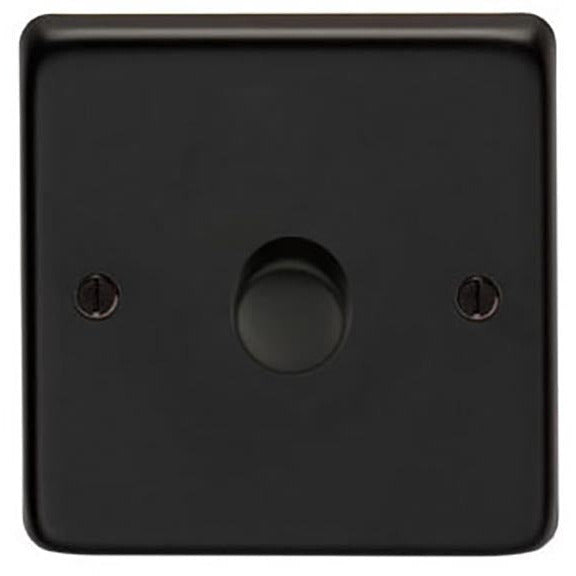 From The Anvil - Single LED Dimmer Switch - Matt Black - 91798 - Choice Handles