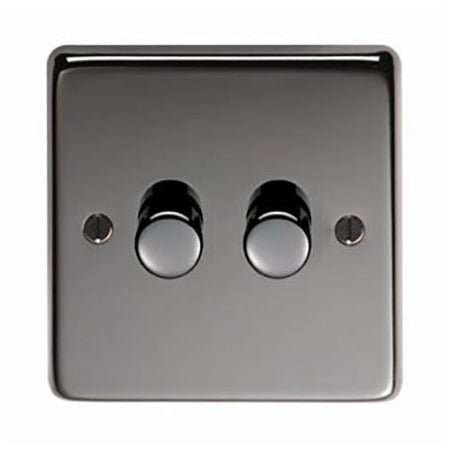 From The Anvil - Double LED Dimmer Switch - Black Nickel - 91799 - Choice Handles