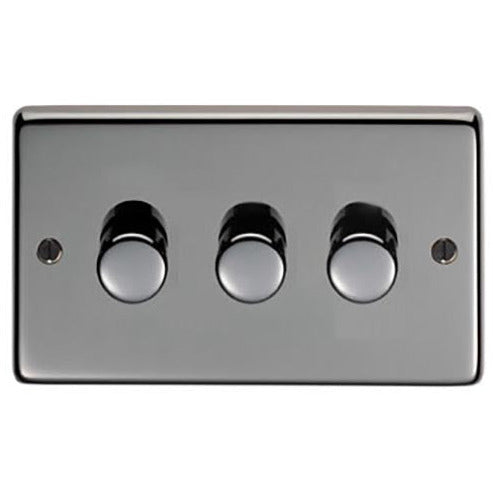 From The Anvil - Triple LED Dimmer Switch - Black Nickel - 91813 - Choice Handles