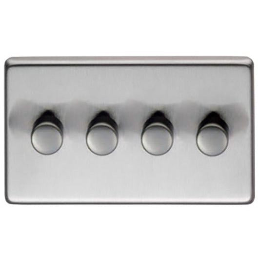 From The Anvil - Quad LED Dimmer Switch - Satin Stainless Steel - 91817 - Choice Handles