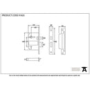 From The Anvil -  2 ½" 5 Lever BS Sashlock KA - Stainless Steel - 91825 - Choice Handles
