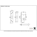 From The Anvil - 2 ½" Euro Profile Dead Lock - Satin Stainless Steel - 91842 - Choice Handles