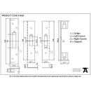 From The Anvil - ½" Euro Dead Lock Rebate Kit - PVD Brass - 91850 - Choice Handles