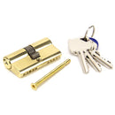 From The Anvil - 30/30 Euro Cylinder - Lacquered Brass - 91853 - Choice Handles