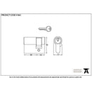 From The Anvil - 30/10 6pin Single Cylinder - Black - 91861 - Choice Handles