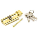 From The Anvil - 35/35 Euro Cylinder/Thumbturn - Lacquered Brass - 91869 - Choice Handles
