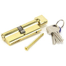 From The Anvil - 40/40 Euro Cylinder/Thumbturn - Lacquered Brass - 91871 - Choice Handles