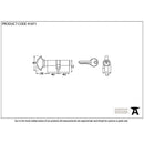 From The Anvil - 40/40 Euro Cylinder/Thumbturn - Lacquered Brass - 91871 - Choice Handles