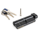 From The Anvil - 40/40 6pin Euro Cylinder/Thumbturn KA - Black - 91874 - Choice Handles