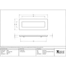 From The Anvil - Small Letter Plate - Aged Brass - 91880 - Choice Handles