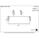 From The Anvil - Small Letter Plate Cover - Aged Brass - 91882 - Choice Handles