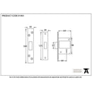 From The Anvil - 2 ½" 5 Lever BS Deadlock KA - Stainless Steel - 91901 - Choice Handles