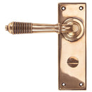 From The Anvil - Reeded Lever Bathroom Set - Polished Bronze - 91915 - Choice Handles