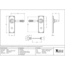 From The Anvil - Reeded Lever Bathroom Set - Polished Bronze - 91915 - Choice Handles