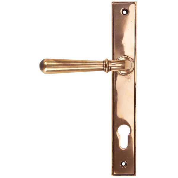 From The Anvil - Newbury Slimline Lever Espag. Lock - Polished Bronze - 91918 - Choice Handles