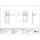 From The Anvil - Newbury Lever Lock Set - Polished Bronze - 91919 - Choice Handles