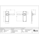 From The Anvil - Newbury Lever Latch Set - Polished Bronze - 91920 - Choice Handles